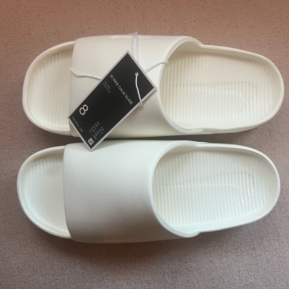Nike Calm Slide in Sail White